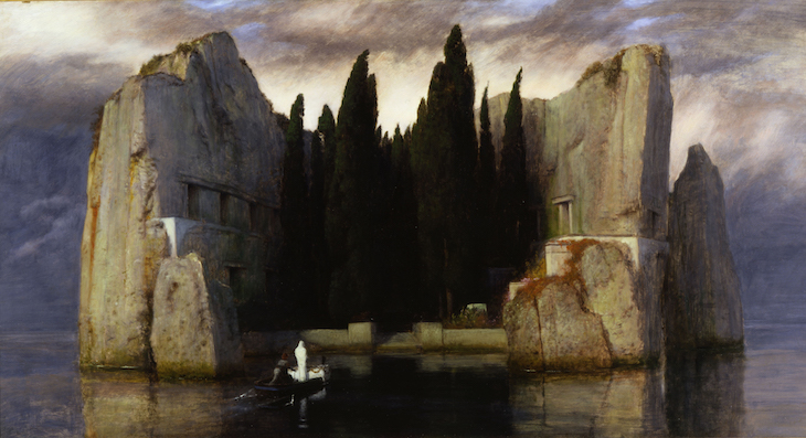 Die Toteninsel (1883), Arnold Böcklin.