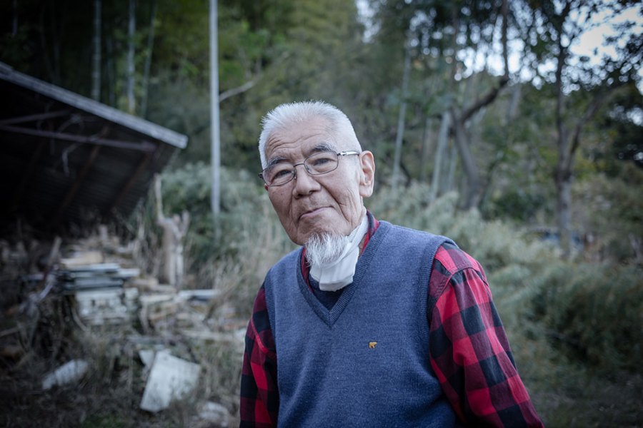 Ryoji Koie photographed outside his studio in Japan in 2017.