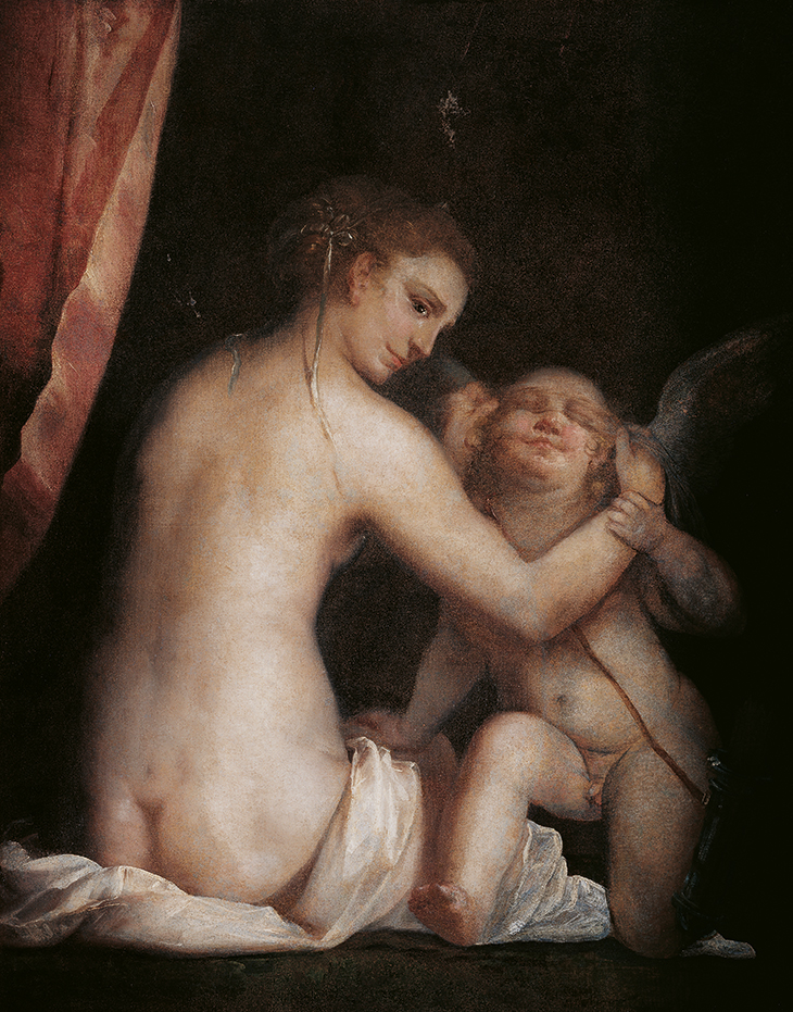 Venus Blindfolding Cupid (c. 1565), Luca Cambiaso