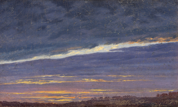 Cloudy Evening Sky (1824), Caspar David Friedrich. 