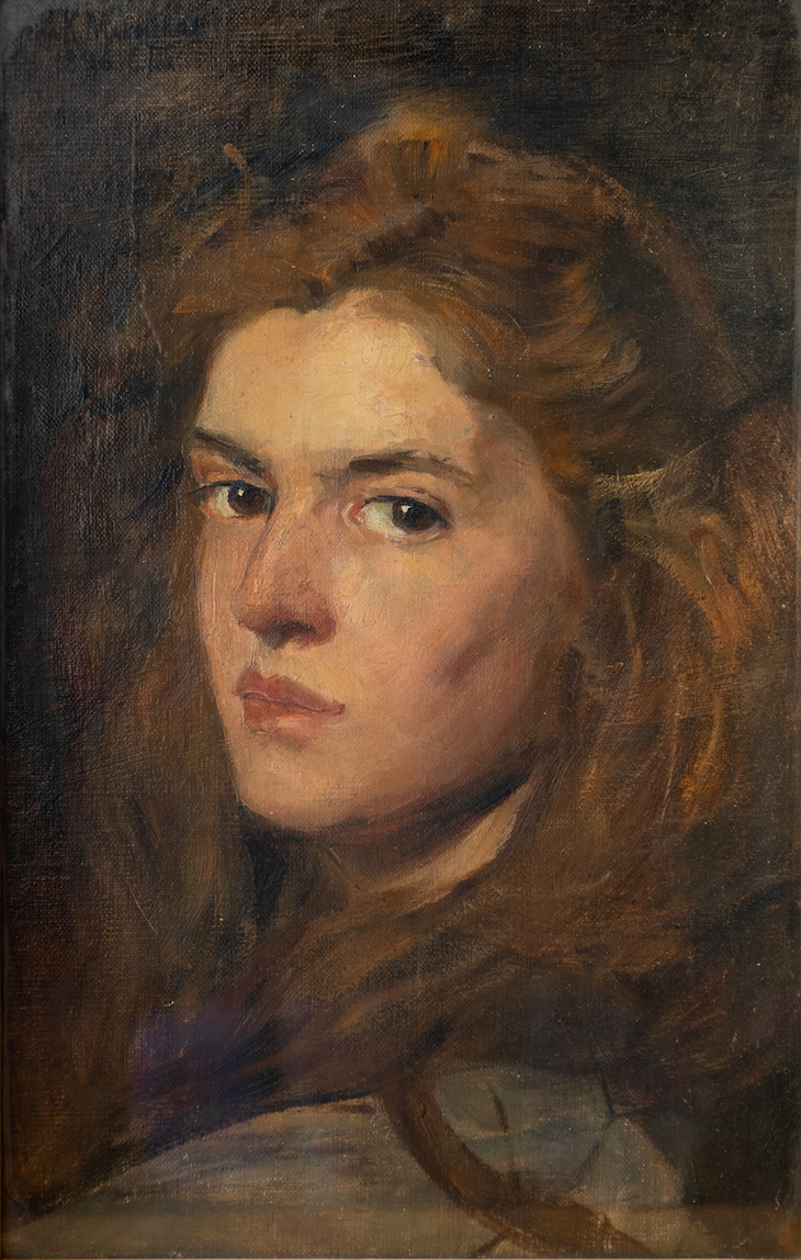 Self-portrait (1896), Elena Luksch-Makowsky.