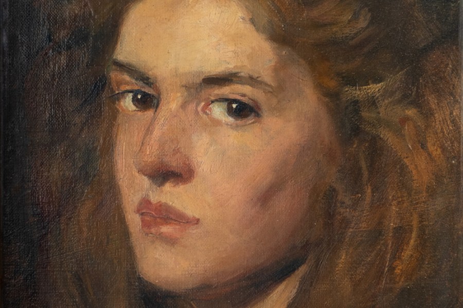Self-portrait (1896), Elena Luksch-Makowsky.