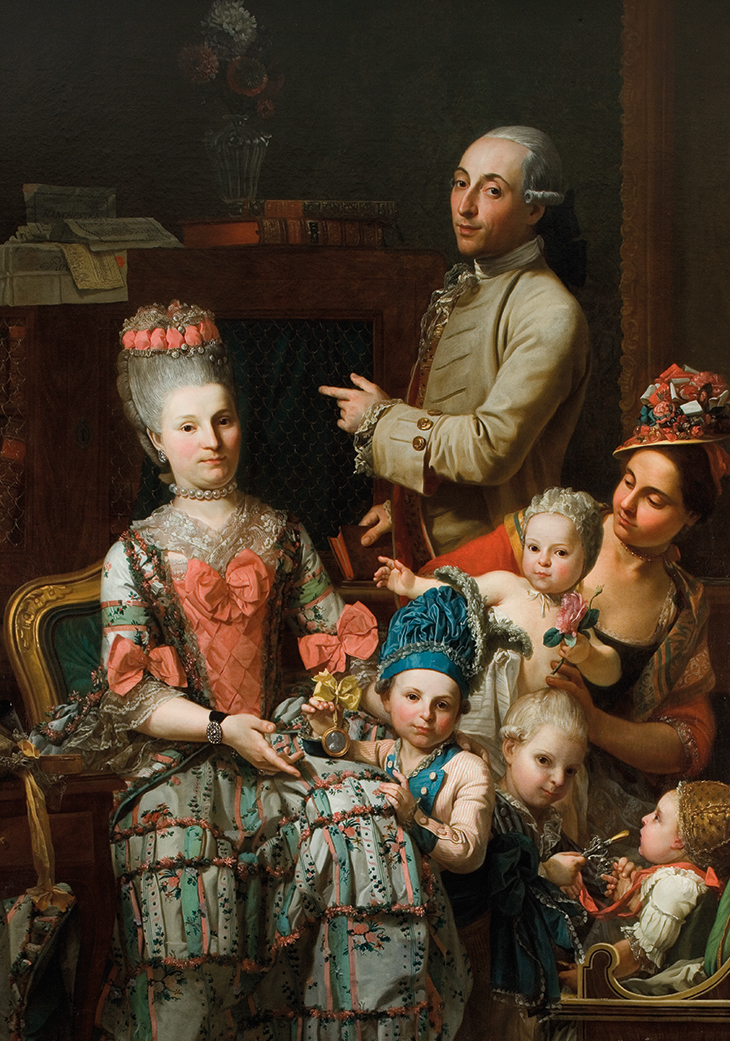 Portrait of Antonio Ghidini and His Family (c. 1780), Pietro Melchiorre Ferrari