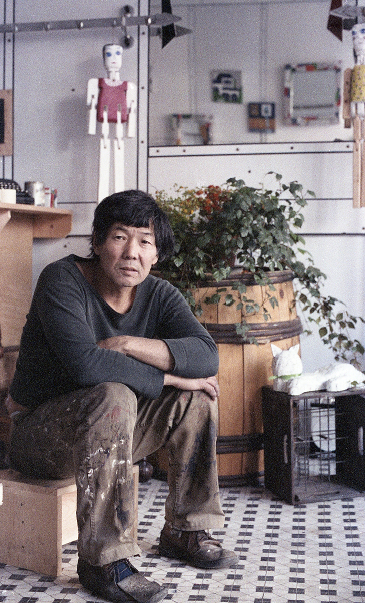 Robert Kobayashi in the front room of Moe’s Meat Market in 1978/79.