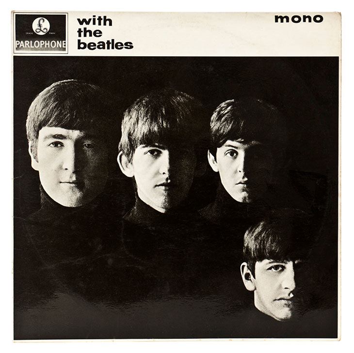 The album cover for the Beatles’ With the Beatles (1963).