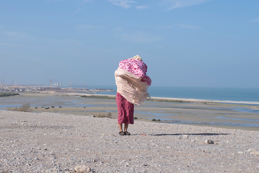 Wrestling with Spectres (2019) from the Arrival series, Farah Al Qasimi. Courtesy of the artist and The Third Line, Dubai; © Farah Al Qasimi