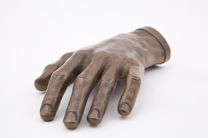 A cast of Fryderyk Chopin’s left hand according to a positive cast by Jean-Baptiste Clésinger (Tadeusz Łopieński, 1968). Fryderyk Chopin Museum, Warsaw