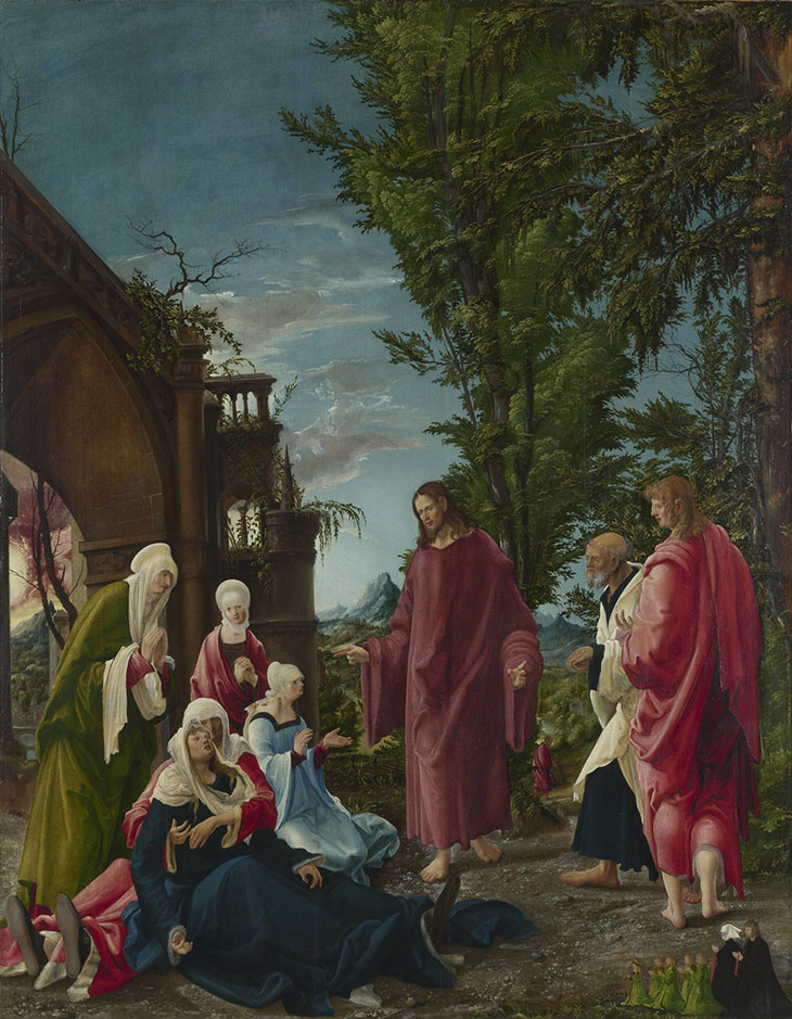 Christ taking Leave of his Mother (c. 1518–20), Albrecht Altdorfer. © The National Gallery, London