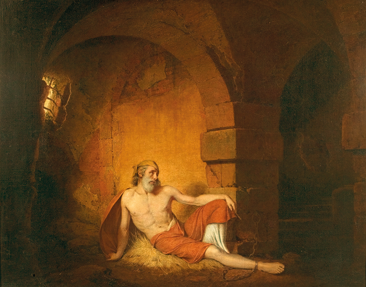 The Captive from Sterne (1775–77), Joseph Wright of Derby. Derby Museum and Art Gallery
