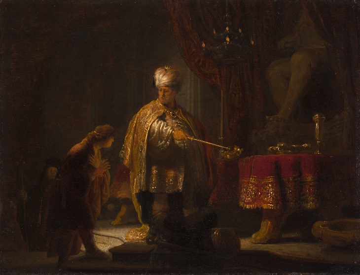 Daniel and Cyrus Before the Idol Bel (1633), Rembrandt.