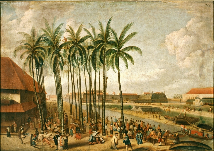 The Market of Batavia (1688), JFF after Andries Beeckman.