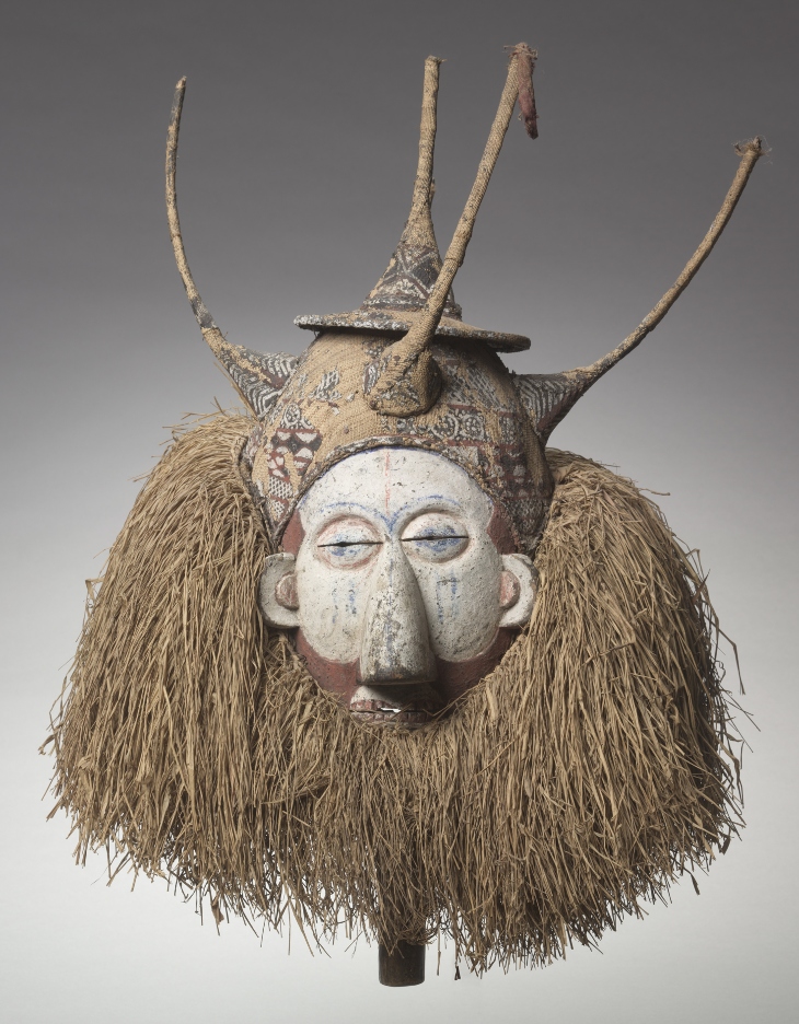 Mask (early 1900s), Yaka people, Democratic Republic of the Congo.