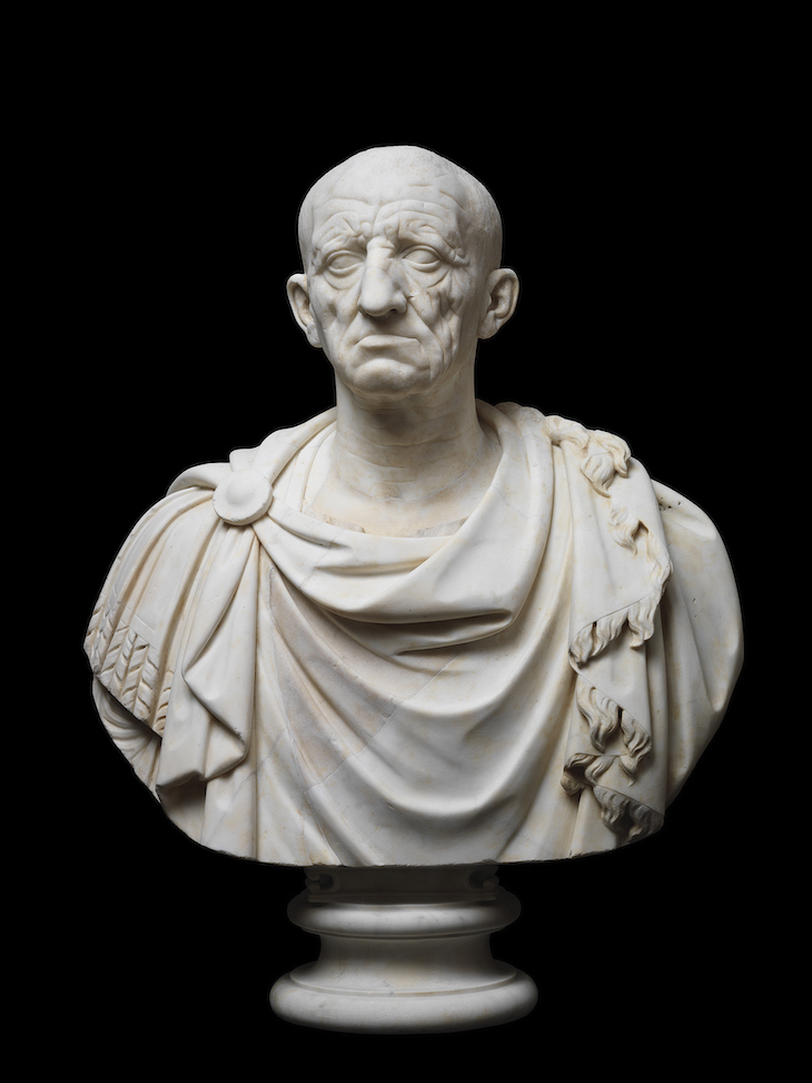 Head of an old man from Otricoli (c. 75–50 BC), Roman.
