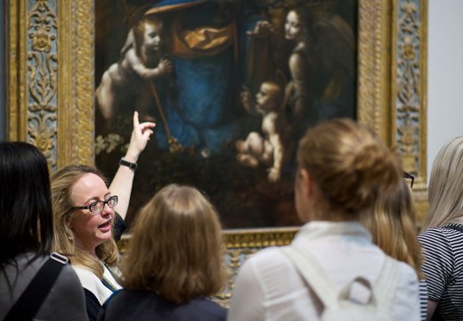A museum visit conducted by the education charity Art History Link-Up.