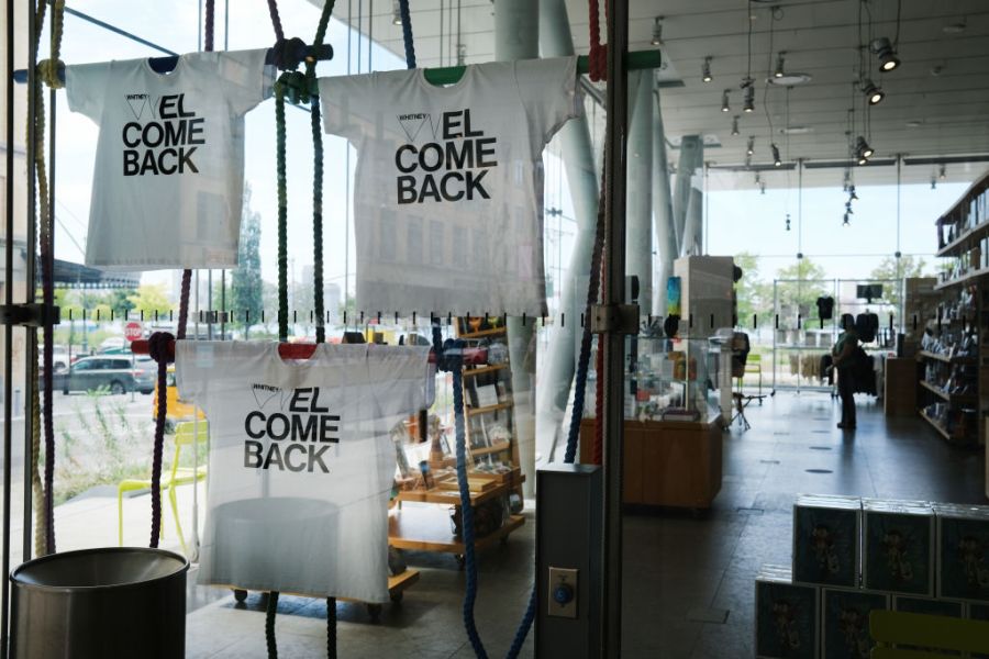 The gift shop at the newly reopened Whitney Museum of American Art, New York, in September 2020.