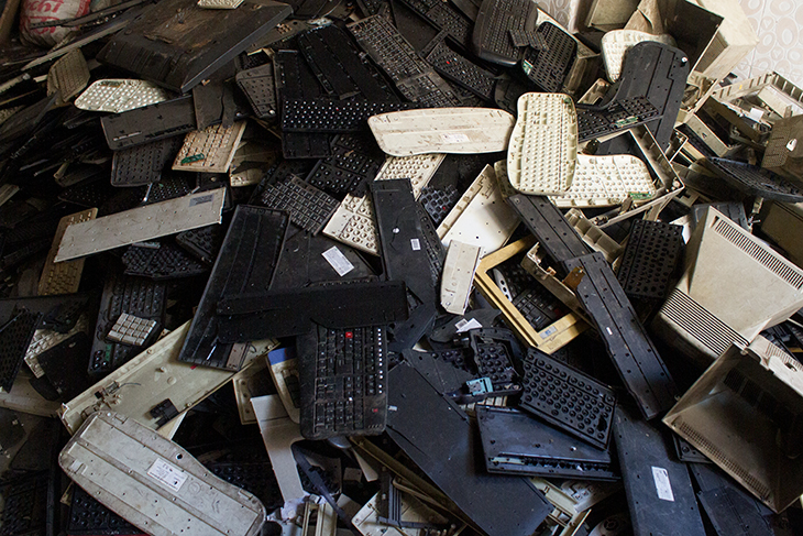 Keyboard Parts, Mustafabad Market (Delhi, India), 2015, from the series Technology Time (2011–ongoing), Julia Christensen.