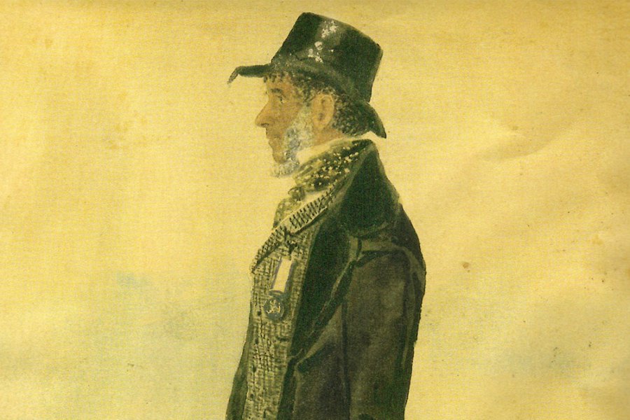 John Simmons (detail; 1847), artist unknown.