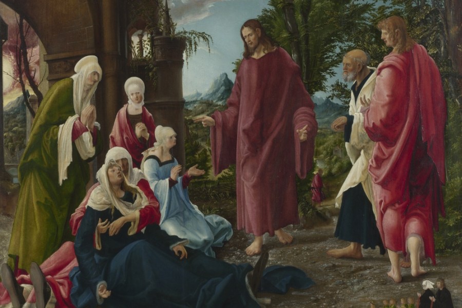 Christ taking Leave of his Mother (c. 1518–20), Albrecht Altdorfer. © The National Gallery, London