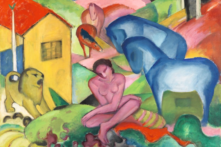 The Dream (detail; 1912), Franz Marc.