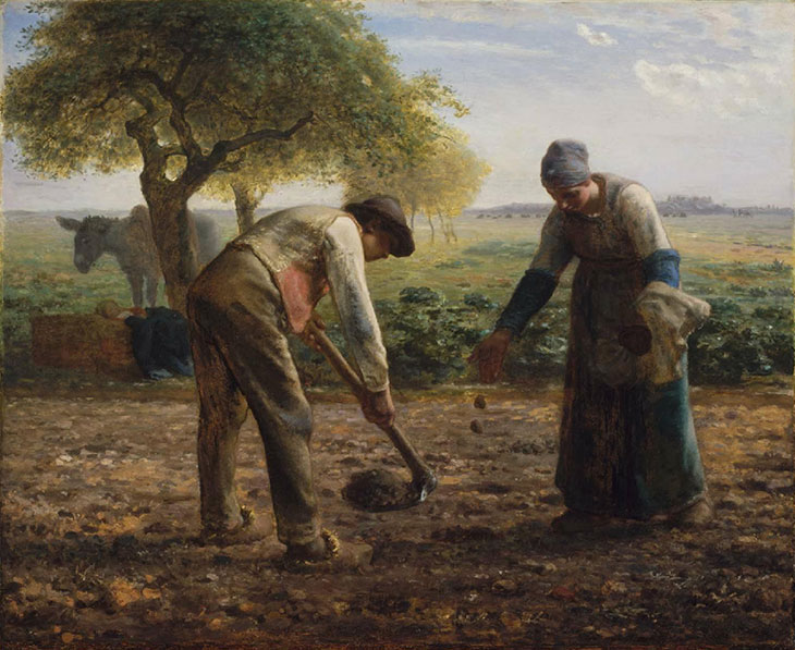 Potato Planters (c. 1861), Jean-Francois Millet. Museum of Fine Arts, Boston 
