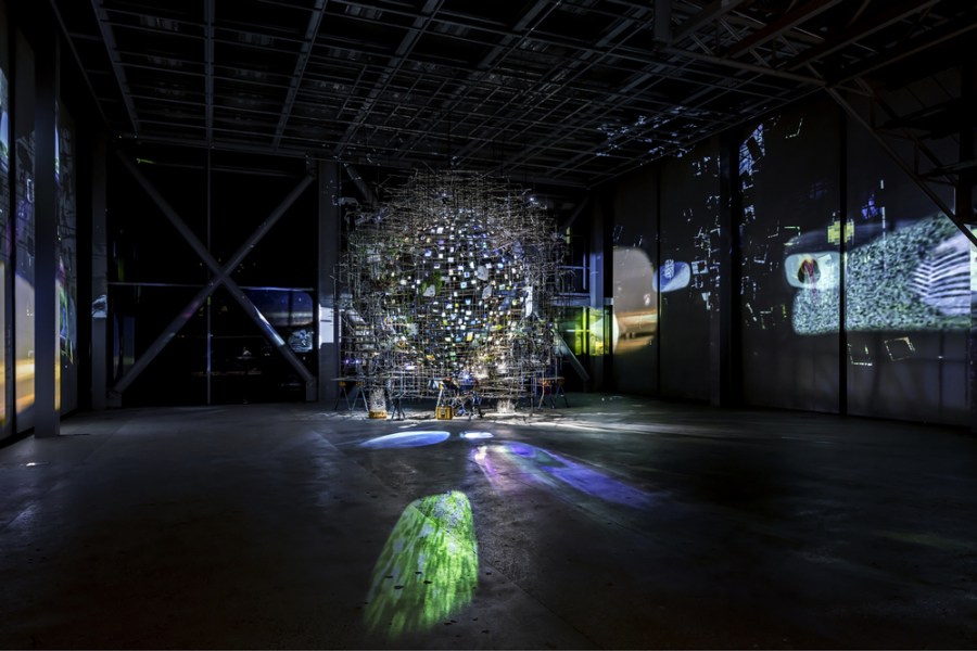 Installation view of ‘Night into Day’ at the Fondation Cartier, Paris, in October 2020.