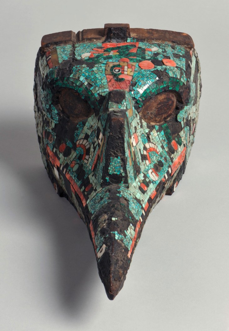 Bird head mask (c. 1350–1521 AD), Aztec, Mexico.