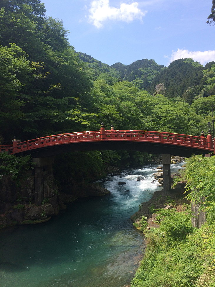 The Shinkyo Bridge at Nikko.