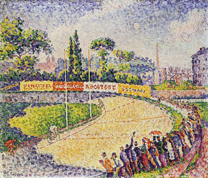 Le Vélodrome (1899), Paul Signac. Private collection.