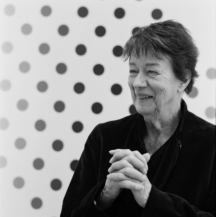 Bridget Riley. Photo: Johnnie Shand Kydd; courtesy the artist and David Zwirner