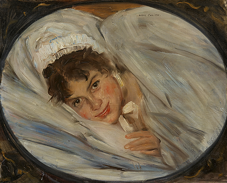 Mädchenkopf im Kissen (Head of a Girl on a Pillow) (1898), Lovis Corinth. Lempertz, Cologne (estimate €30,000–€50,000)