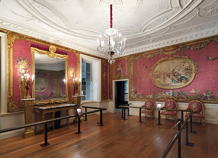 The Croome Court Tapestry Room in the Met’s British Galleries.