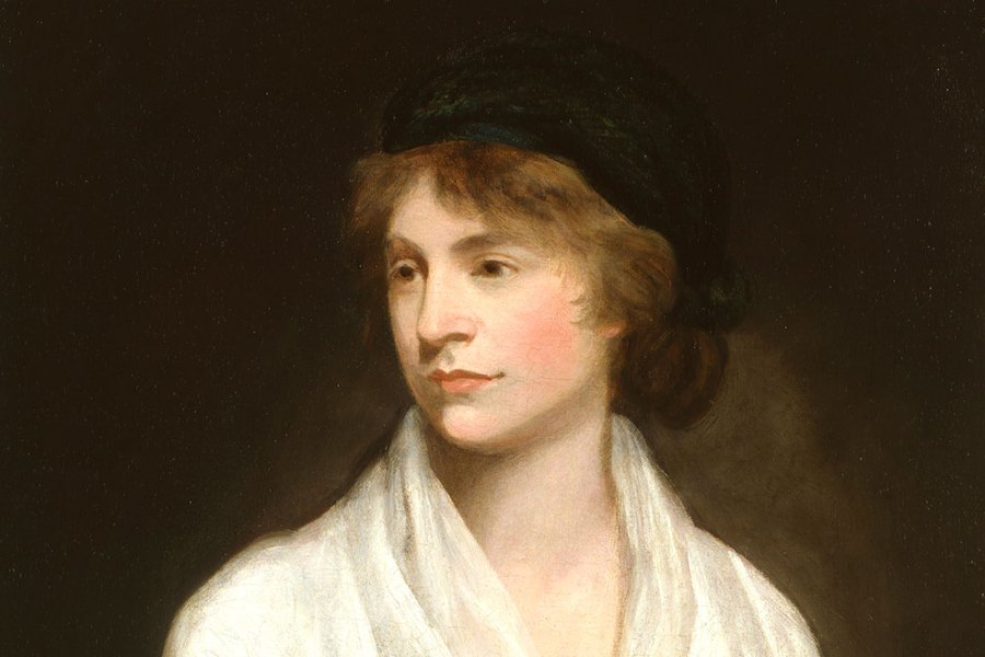 Mary Wollstonecraft (detail; c. 1797), John Opie. National Portrait Gallery, London