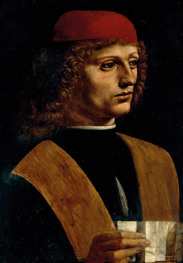 Portrait of a Musician (c. 1485), Leonardo da Vinci. Pinacoteca Ambrosiana, Milan