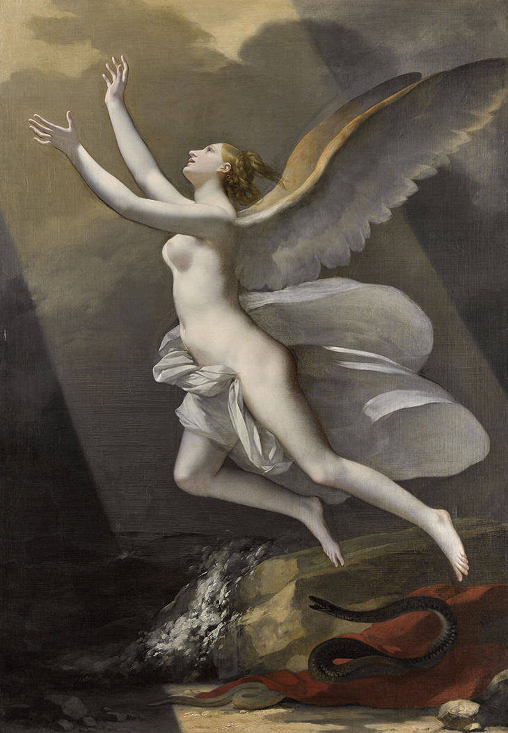 The Soul Breaking its Bonds with the Earth (1821–23), Pierre-Paul Prud’hon.