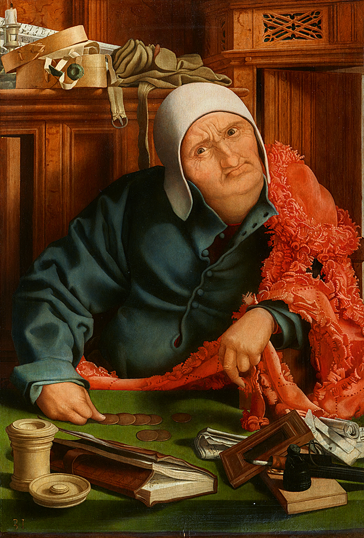 The Money-lender (first half of 16th century), Marinus van Reymerswale. Lempertz, Cologne (estimate €200,000–€300,000)