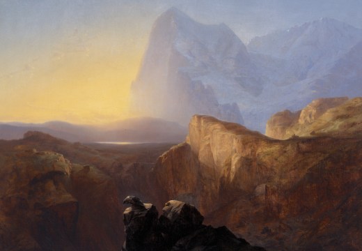 The Eiger at Sunrise (1844), Alexandre Calame