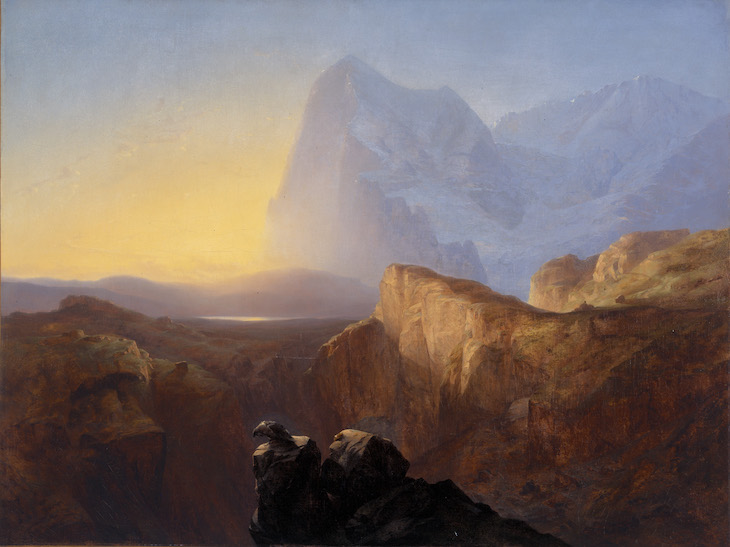 The Eiger at Sunrise (1844), Alexandre Calame