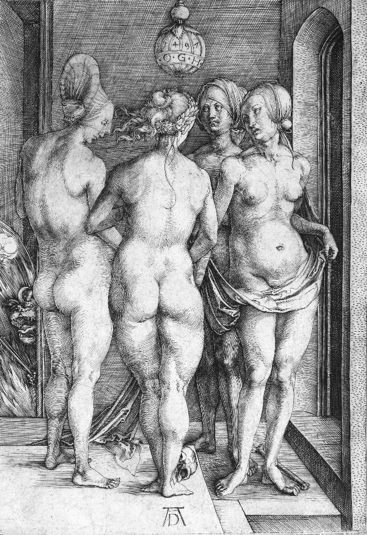 De fire hekse (1597), Albrecht Dürer.