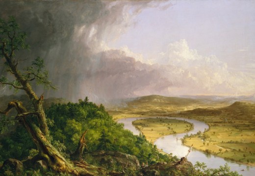 View from Mount Holyoke, Northampton, Massachusetts, after a Thunderstorm – The Oxbow (1836), Thomas Cole. The Metropolitan Museum of Art, New York