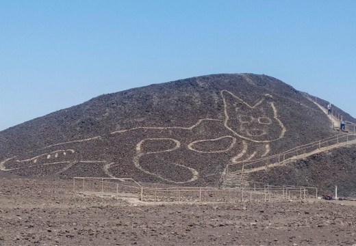 The discovery of the figure of a feline on a hillside in Nazca, Peru, was announced by the Peruvian Ministry of Culture on 15 October, 2010.