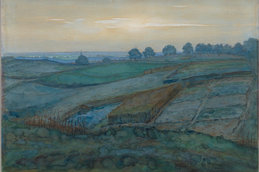 Landscape near Arnhem (1900–01), Piet Mondrian.
