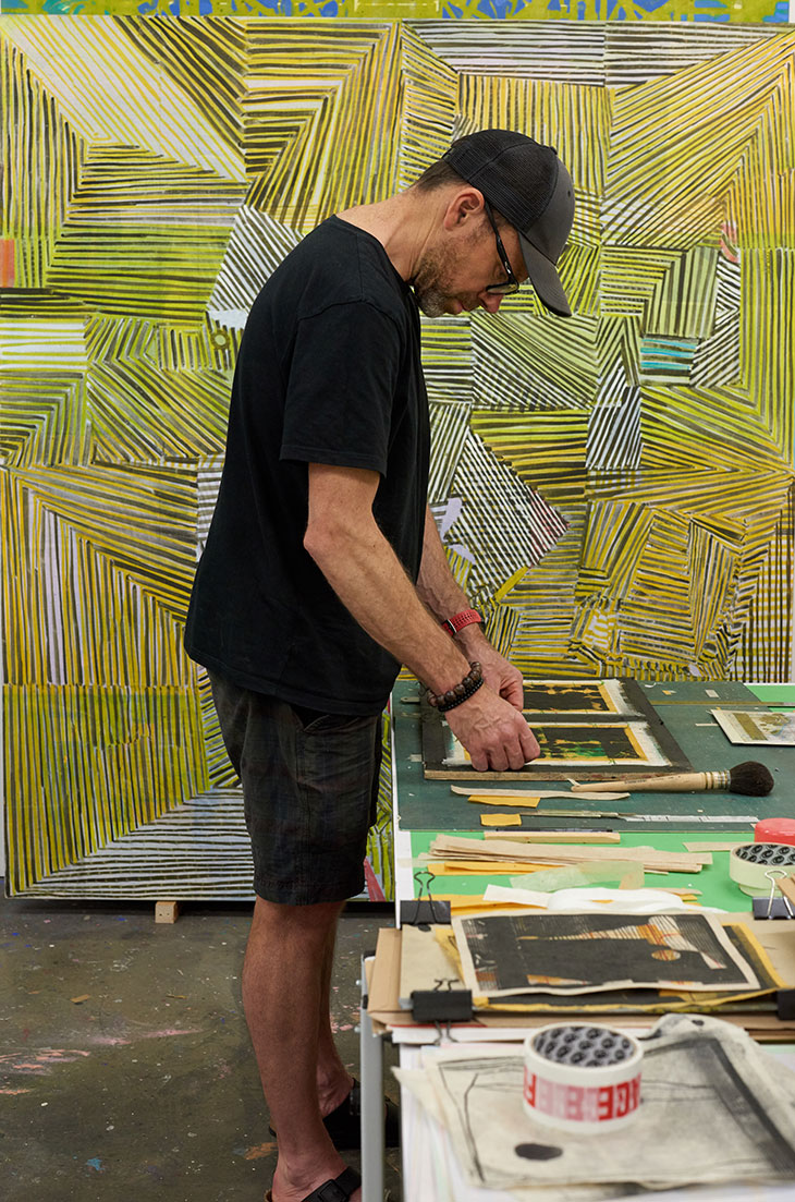 Matthew Burrows in his studio.