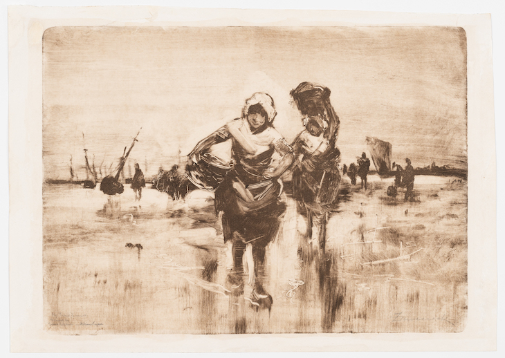 Mussel Gatherers in Chioggia (1884), Frank Duveneck. 
