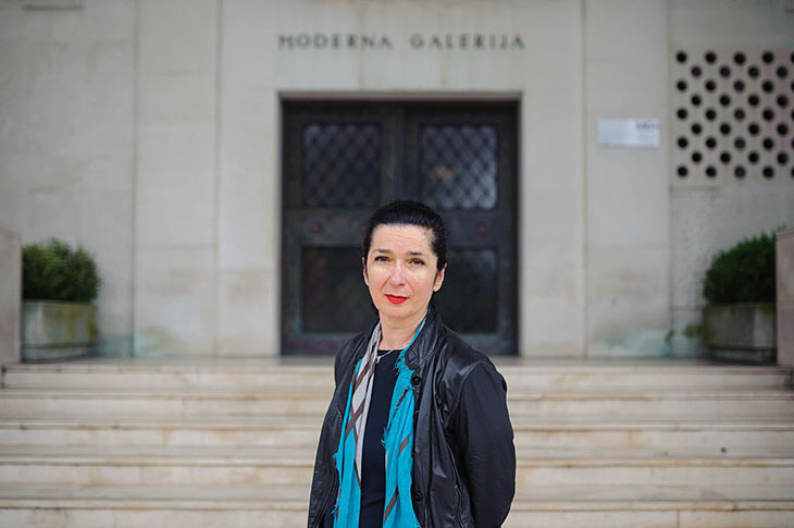 Zdenka Badovinac, former director of the Moderna Galerija in Ljubljana, photographed in 2015.