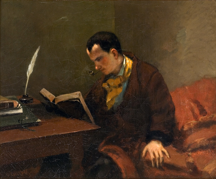 Portrait of Charles Baudelaire (1849), Gustave Courbet.