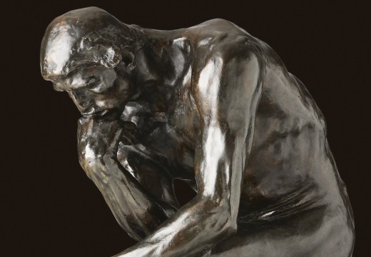 The Thinker (detail; 1880/82), Auguste Rodin.