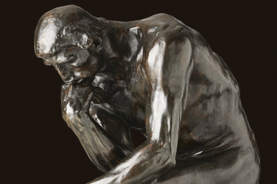 The Thinker (detail; 1880/82), Auguste Rodin.