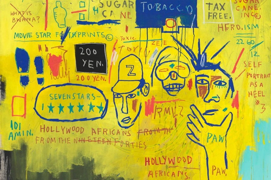 Hollywood Africans (detail; 1983), Jean-Michel Basquiat.