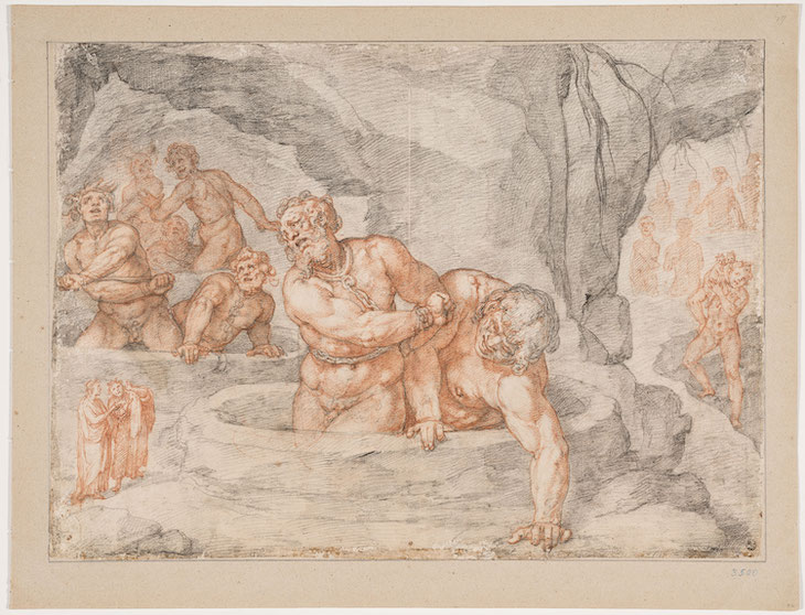 Ninth Circle: The Giants (Inferno, Canti (1586–88), Federico Zuccari.