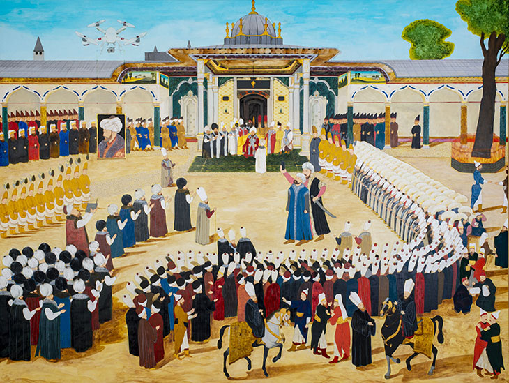 Sultan’s Accession to the Throne Ceremony with Drone (2018), Halil Altindere.